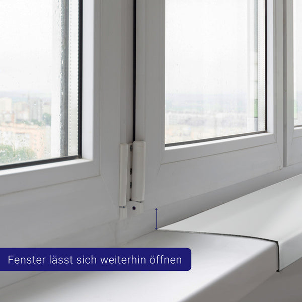 Fensterbank Renovierung „Weiß“ Tiefe 380mm Kunststoff inkl. Seitenabsc -  Kunststoff-Metallhandel