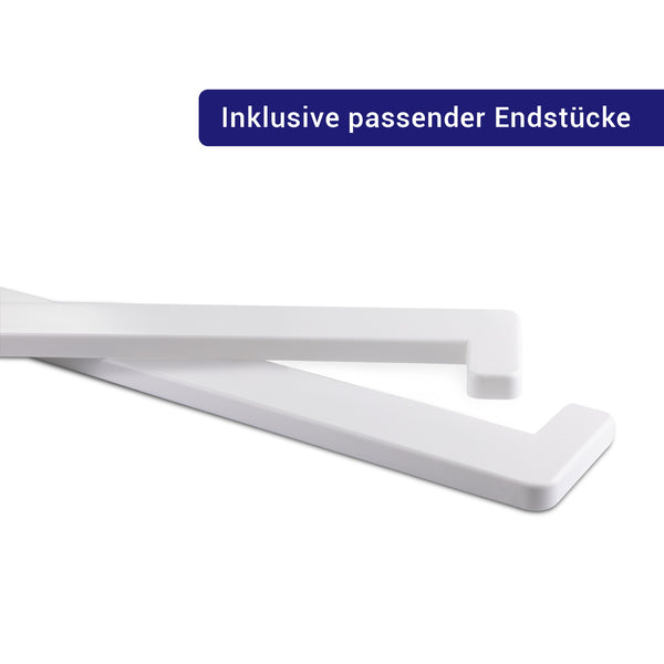 Fensterbank Innen „Weiß“ Tiefe 200mm Kunststoff inkl. Seitenabschluss -  Kunststoff-Metallhandel