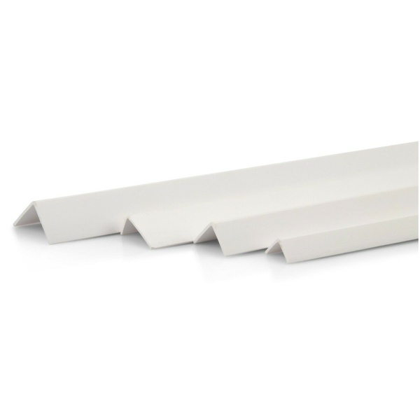 Winkelleiste PVC Weiß / Winkelprofil Eckschutzprofil für Kanten