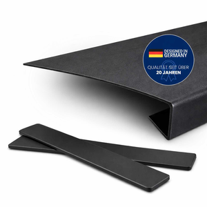 Fensterbank Renovierung „Anthrazit“ Tiefe 380mm Kunststoff inkl. Seitenabschluss / Fensterbankverkleidung Innen PVC