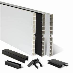 Küchensockel aus Kunststoff 1,5 Meter PVC-Leiste für die Küche / Küchenblende inkl. Dichtlippe