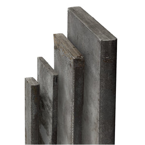 Flachstahl S235 / 1500 - 2000mm Länge / schwarz gewalzt / Stahlplatte Flacheisen