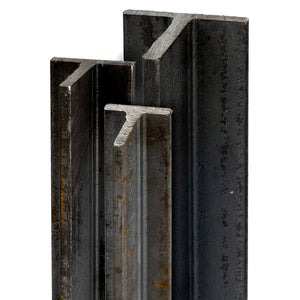 Stahl T-Profil ST37 / 500-2000mm Länge / schwarz und gewalzt mit hoher Stabilität und Biegefestigkeit