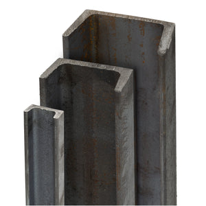 Stahl U-Profil S235 / 500-2000mm Länge / UNP schwarz und gewalzt mit hoher Stabilität und Biegefestigkeit