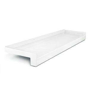 Fensterbank Außen Weiß Tiefe 165mm Aluminium / inkl. Abschlüsse für Putz-Mauerwerk