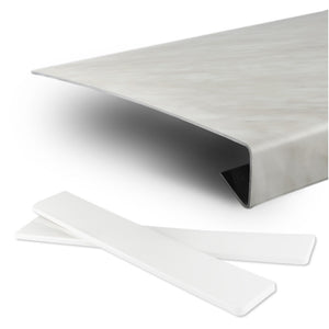 Fensterbank Renovierung „Marmor“ Tiefe 380mm Kunststoff inkl. Seitenabschluss / Fensterbankverkleidung Innen PVC