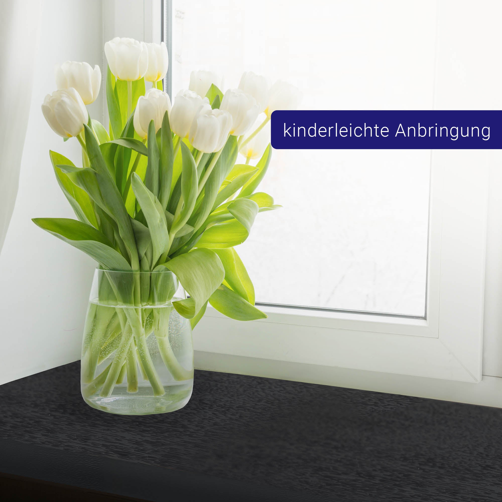 Fensterbank Innen Aus PVC - 30x180cm Mit Marmoroptik & Seitenabschluss