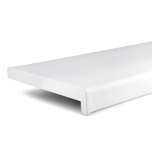 Fensterbank Innen „Weiß“ Tiefe 250mm Kunststoff inkl. Seitenabschluss / Innenfensterbank PVC