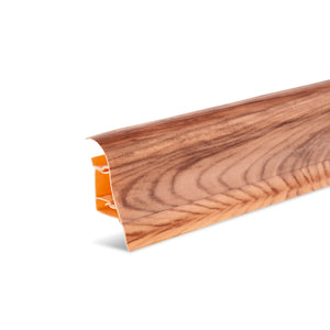 Sockelleiste Palisander / PVC Fußleiste / Sockelleiste mit Kabelkanal/Kunststoff Sockelleiste als Robuste Fußleiste