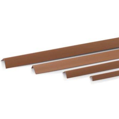 Winkelleiste PVC Braun / Winkelprofil Eckschutzprofil für Kanten & Fenster/Treppenwinkel stoßfest 2 m