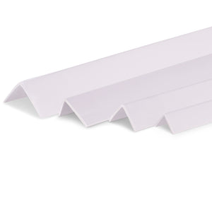 Winkelleiste PVC Grau / Winkelprofil Eckschutzprofil für Kanten & Fenster/Treppenwinkel stoßfest 2 m