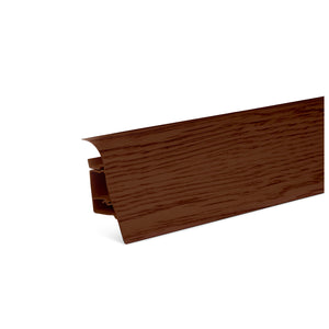 Sockelleiste Wenge / PVC Fußleiste / Sockelleiste mit Kabelkanal/Kunststoff Sockelleiste als Robuste Fußleiste